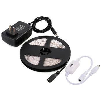16.4ft/5m 12V Flexible LED Strip Light 5050 SMD Dimmable Tape Light with Power Supply & Dimmer for Party Decor Kitchen
16.4ft/5m 12V Flexible LED Strip Light 5050 SMD Dimmable Tape Light with Power Supply & Dimmer for Party Decor Kitchen