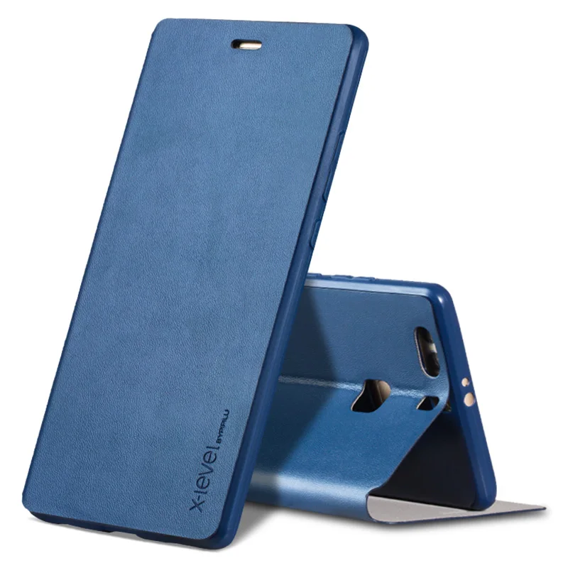 Роскошный деловой чехол X Level из искусственной кожи для Huawei P30 Pro P9 P10 Plus откидной