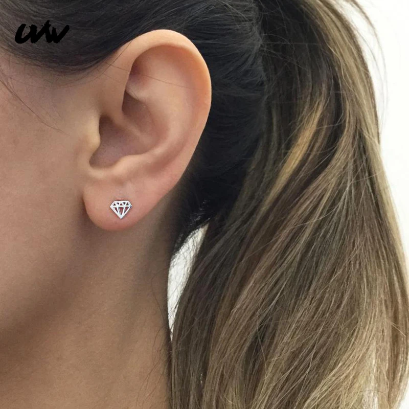 UVW011 2pc Surgical Steel Geometric Women'Ear Stud Earrings Silver Black Gold Fashion Accessories Body Piercing Jewelry
UVW011 2pc Surgical Steel Geometric Women'Ear Stud Earrings Silver Black Gold Fashion Accessories Body Piercing Jewelry