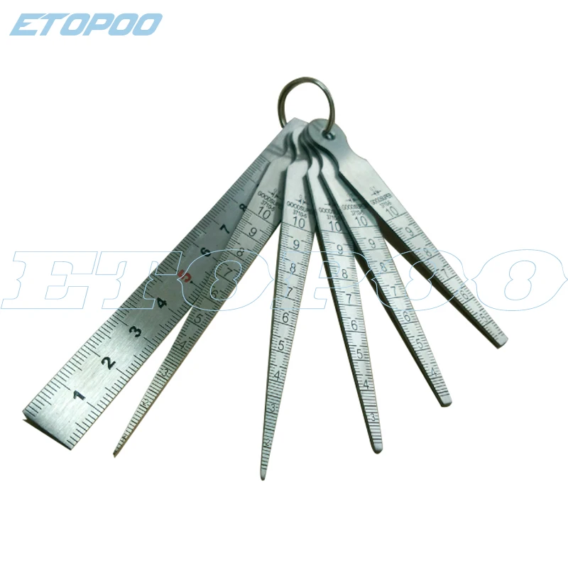 0-29mm Steel Metric Taper Gauge Aperture Scale Wedge Feeler For Drill Hole 4 In 1 Muti-fuction Gap Ruler Measuring Tools
0-29mm Steel Metric Taper Gauge Aperture Scale Wedge Feeler For Drill Hole 4 In 1 Muti-fuction Gap Ruler Measuring Tools