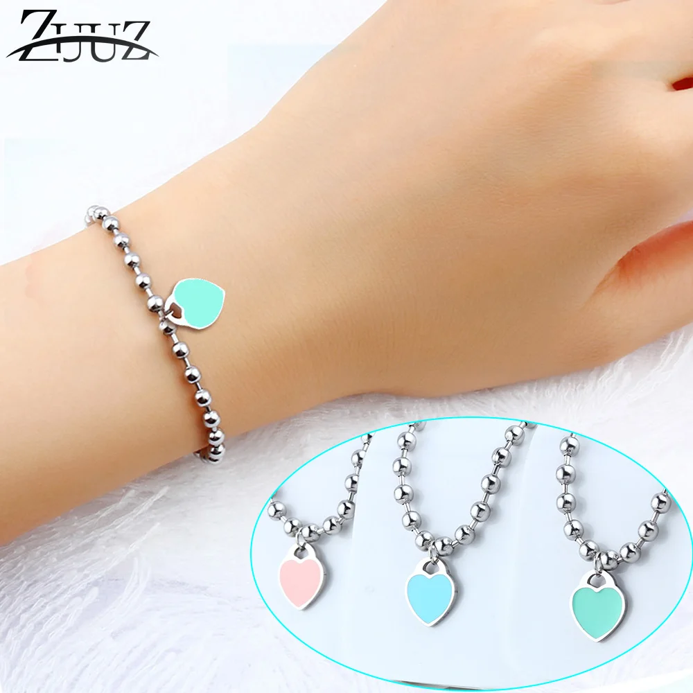 ZUUZ heart bracelets bangle chain link beads jewelry accessories silver for women female fashion charms friendship braclet femme
ZUUZ heart bracelets bangle chain link beads jewelry accessories silver for women female fashion charms friendship braclet femme