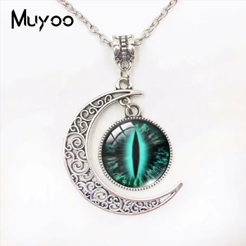 Colorful Cats Eyes Dragon Eyes Design Moon Pendants Handmade Vintage Cat Eyes Glass Dome Moon Necklace
Colorful Cats Eyes Dragon Eyes Design Moon Pendants Handmade Vintage Cat Eyes Glass Dome Moon Necklace