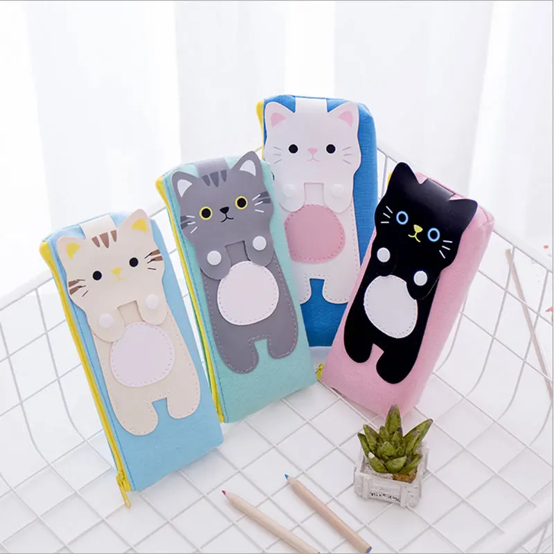 1pcs/lot Kawaii Creative cat Canvas Pencil Case Storage Organizer Pen Bags Pouch Pencil Bag School Supply Stationery
1pcs/lot Kawaii Creative cat Canvas Pencil Case Storage Organizer Pen Bags Pouch Pencil Bag School Supply Stationery