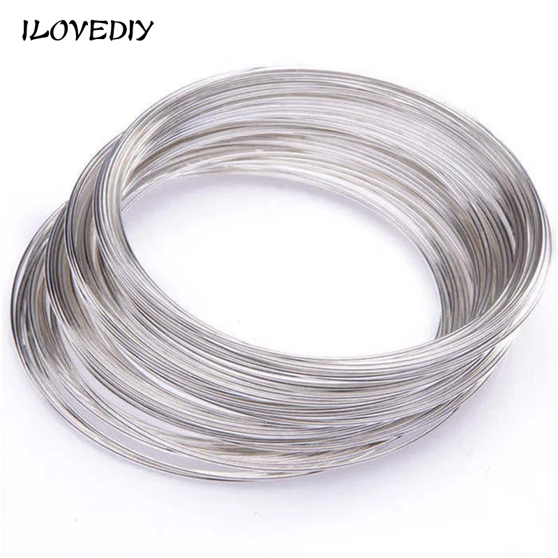 100 Loops 0.6MM Round Memory Steel Wire For Charm Cuff Bangle Bracelet fit bracelet DIY making
100 Loops 0.6MM Round Memory Steel Wire For Charm Cuff Bangle Bracelet fit bracelet DIY making
