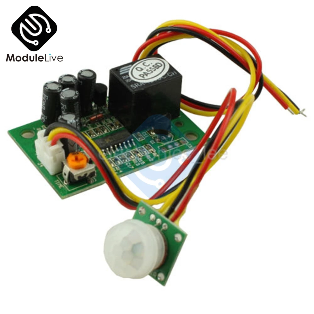 Human Infrared Sensor Module Body Induction DC 12V PIR Pyroelectric Infrared Sensors Imports Probe to Adjust the Relay Output
Human Infrared Sensor Module Body Induction DC 12V PIR Pyroelectric Infrared Sensors Imports Probe to Adjust the Relay Output