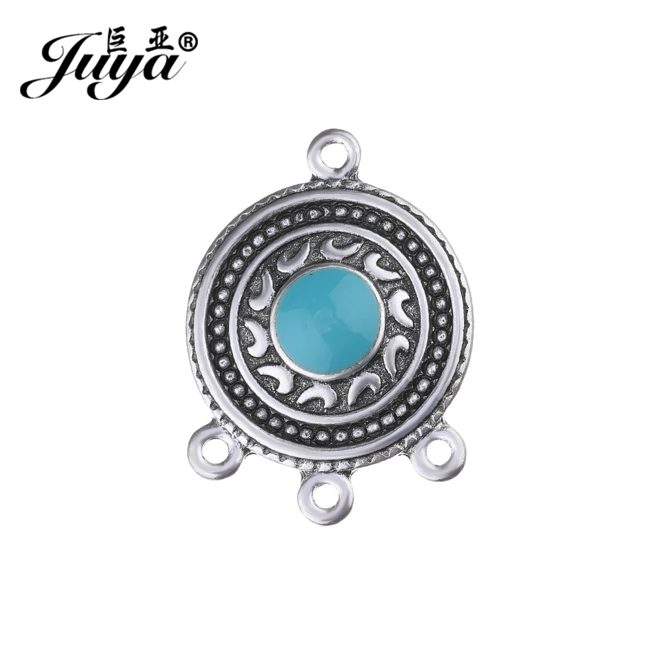 JUYA Connectors for Women Girl DIY Earrings Bracelet 26.5x19mm 10pcs/lot Bohemian Style Enamel Ancient Silver Connector CR0087
JUYA Connectors for Women Girl DIY Earrings Bracelet 26.5x19mm 10pcs/lot Bohemian Style Enamel Ancient Silver Connector CR0087