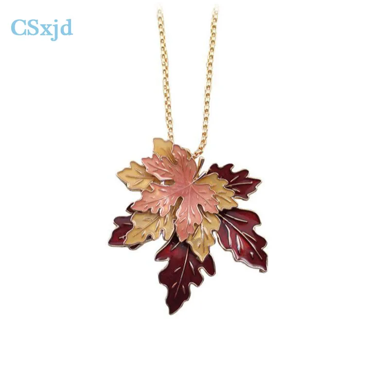 CSxjd Vintage necklace Exquisite Maple double-leaf autumncolor stereo enamel necklace For Women Dance Accessories
CSxjd Vintage necklace Exquisite Maple double-leaf autumncolor stereo enamel necklace For Women Dance Accessories