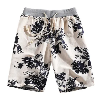 Summer Men's Casual Ethnic Style White Printed Loose Linen Straight Beach Shorts Pants Surffing shorts For Men Plus size L413A
Summer Men's Casual Ethnic Style White Printed Loose Linen Straight Beach Shorts Pants Surffing shorts For Men Plus size L413A