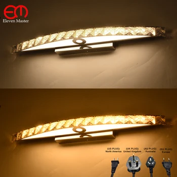 Luxurious Modern with plug crystal wall light Bathroom mirror lamp crystal LED Mirror Light AC100~240V LED Wall Lamp RML0011
Luxurious Modern with plug crystal wall light Bathroom mirror lamp crystal LED Mirror Light AC100~240V LED Wall Lamp RML0011