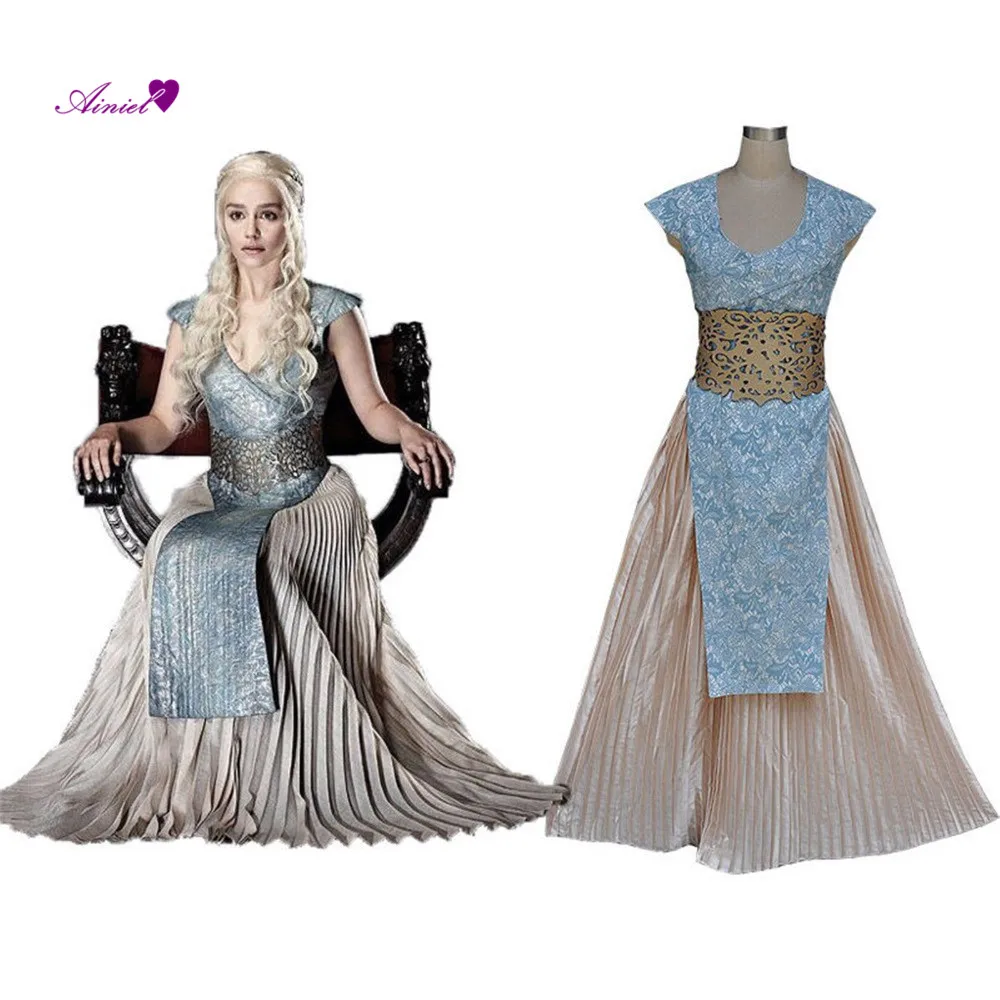 Movie Game of Thrones Queen Daenerys Targaryen Cosplay Costume Women Party Cosplay Garment
Movie Game of Thrones Queen Daenerys Targaryen Cosplay Costume Women Party Cosplay Garment