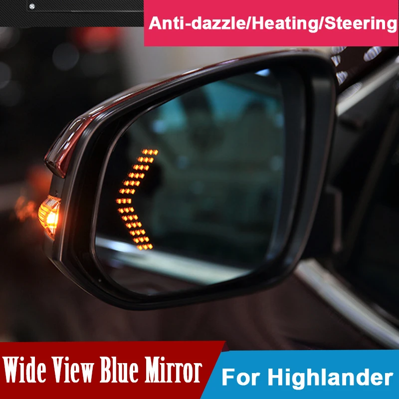 Side door Rear View Mirror For Toyota Highlander 2015-2017 With Multi Curvature Blue Wide LED Arrow Turn Signal Lamp Heat Defog
Side door Rear View Mirror For Toyota Highlander 2015-2017 With Multi Curvature Blue Wide LED Arrow Turn Signal Lamp Heat Defog