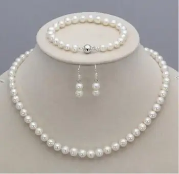wholesale Style For Women's Lovely AAA Jewelry sets 8-9mm white pink freshwater pearl necklace bracelet earrings
wholesale Style For Women's Lovely AAA Jewelry sets 8-9mm white pink freshwater pearl necklace bracelet earrings