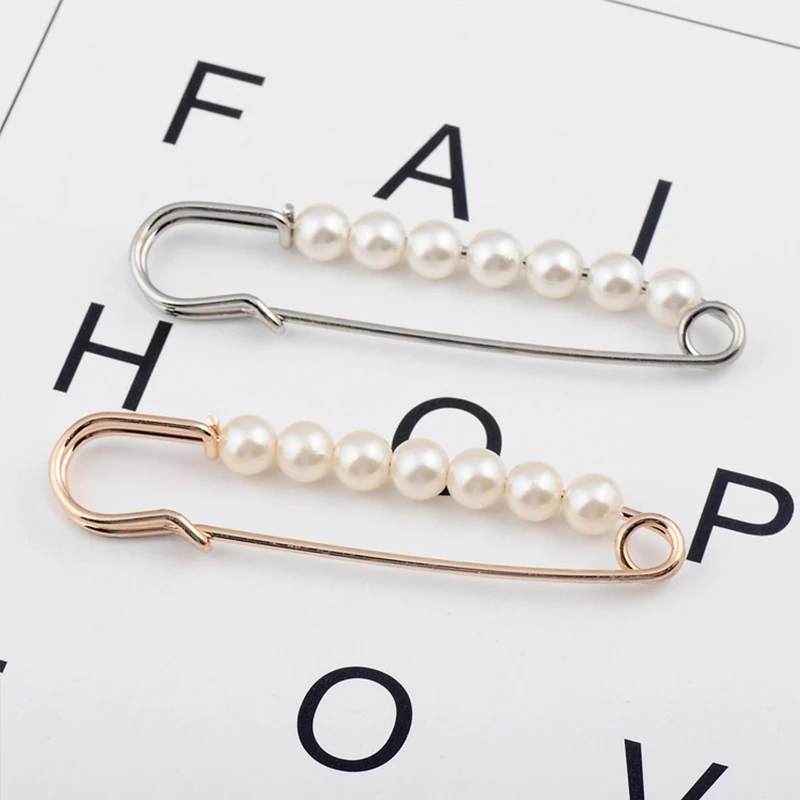 Fashion Pearl Brooches Silk Scarf Buckle Clasp Gold Silver Color Safety Pin for Women Dress Clothing Jewelry Ornaments Gifts
Fashion Pearl Brooches Silk Scarf Buckle Clasp Gold Silver Color Safety Pin for Women Dress Clothing Jewelry Ornaments Gifts