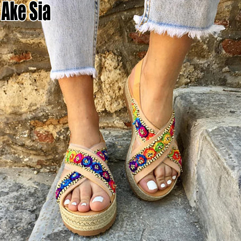 Female Summer Fashion Women height Increasing Platforms Buckles Strap Espadrilles Loafers flip flops Open Toe Sandals Shoes A831
Female Summer Fashion Women height Increasing Platforms Buckles Strap Espadrilles Loafers flip flops Open Toe Sandals Shoes A831