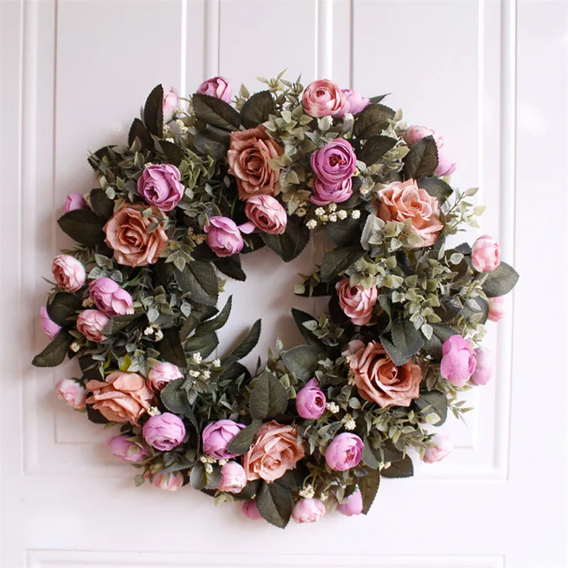 Home Wedding Party Garden Decoration Wreath Threshold Fake Flowers Simulation Wreath Artificial Flower Garland Set Door Garland
Home Wedding Party Garden Decoration Wreath Threshold Fake Flowers Simulation Wreath Artificial Flower Garland Set Door Garland