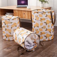 Dirty Clothes Laundry Basket Oxford Lemon Printed Basket for Toys 2018 New Folding Storage Basket Laundry Storage & Organization image