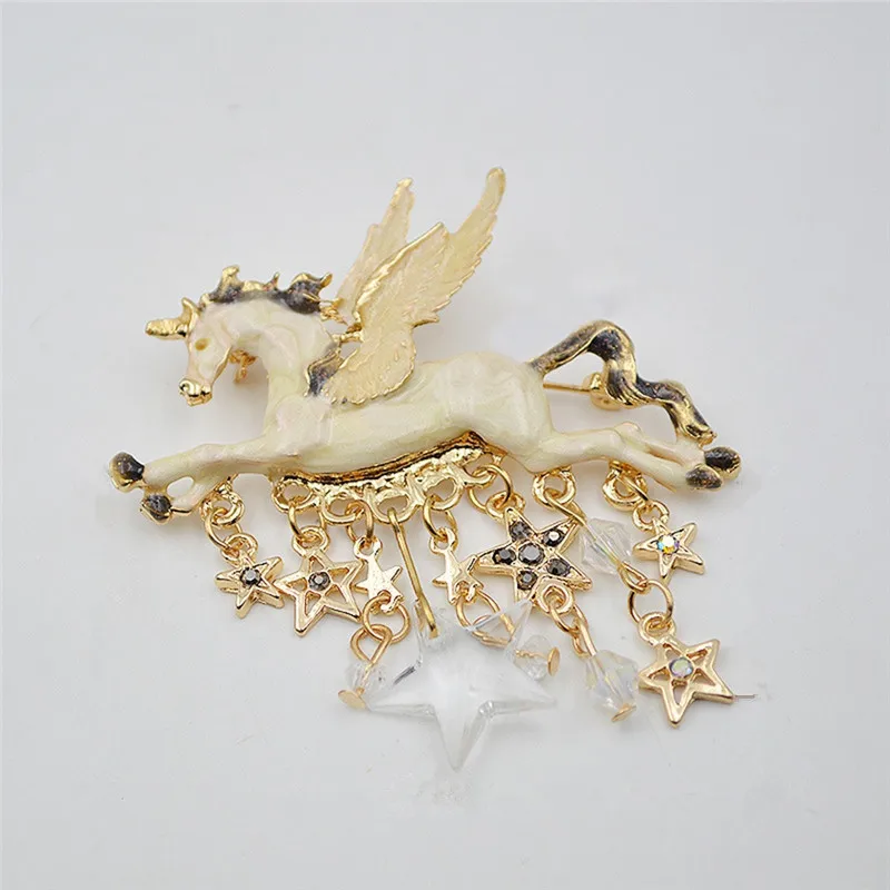 Pinksee Vintage Alloy Cartoon Unicorn Star Tassel Brooch for Women Creative Lapel Pin Jewelry Gifts Clothes Accessories
Pinksee Vintage Alloy Cartoon Unicorn Star Tassel Brooch for Women Creative Lapel Pin Jewelry Gifts Clothes Accessories