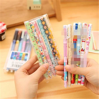 Color Gel Pen Starry Pattern Cute Kitty and Polka Dot Pattern Stationery Students Office Supplies 6 Pcs/Set
Color Gel Pen Starry Pattern Cute Kitty and Polka Dot Pattern Stationery Students Office Supplies 6 Pcs/Set