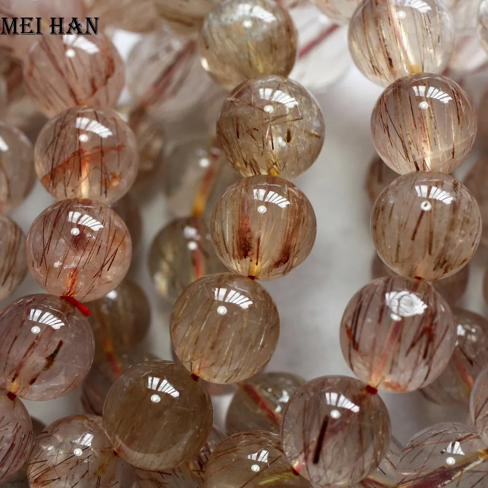 Meihan Natural one way rutile quartz 14-14.5mm (15 beads/lot/58g) for Jewelry diy making women bracelet men bracelet
Meihan Natural one way rutile quartz 14-14.5mm (15 beads/lot/58g) for Jewelry diy making women bracelet men bracelet