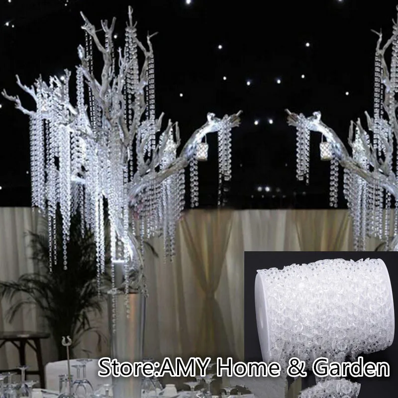 NEW 30Meters/99Feet/roll 10mm acrylic disk beaded clear crystal garland strands for wedding decoration table chandelier
NEW 30Meters/99Feet/roll 10mm acrylic disk beaded clear crystal garland strands for wedding decoration table chandelier