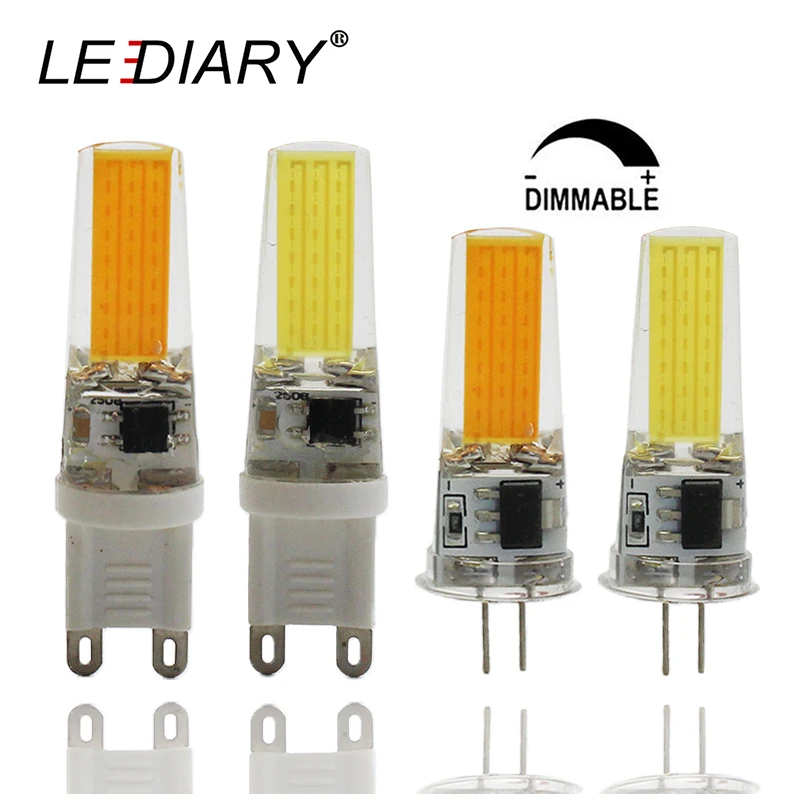 LEDIARY 5PCS Dimmable LED COB G4/G9 Bulb Light Real 2.8W Silica Gel 220V-240V Tube Dimmer COB Replace 30W Halogen bombillas LED
LEDIARY 5PCS Dimmable LED COB G4/G9 Bulb Light Real 2.8W Silica Gel 220V-240V Tube Dimmer COB Replace 30W Halogen bombillas LED