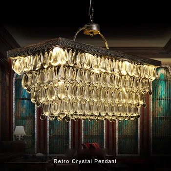 LED Crystal Chandelier American Retro Crystal Chandeliers Lights Fixture Home Indoor Lighting Country Vintage Hanging Lamp
LED Crystal Chandelier American Retro Crystal Chandeliers Lights Fixture Home Indoor Lighting Country Vintage Hanging Lamp