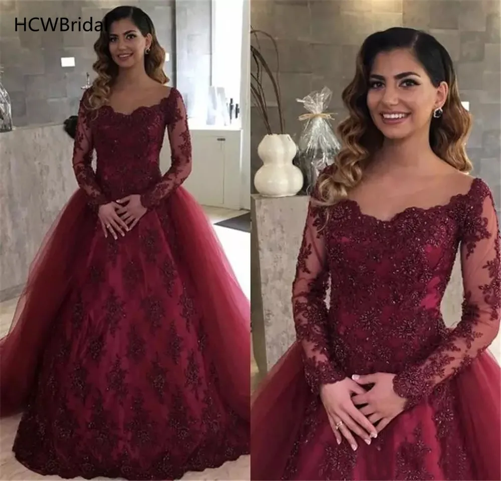 Wonderful Burgundy Beaded Lace Evening Dress Long Sleeve A Line Floor Length Long Elegant Formal Dresses 2019 Custom Made Gowns
Wonderful Burgundy Beaded Lace Evening Dress Long Sleeve A Line Floor Length Long Elegant Formal Dresses 2019 Custom Made Gowns