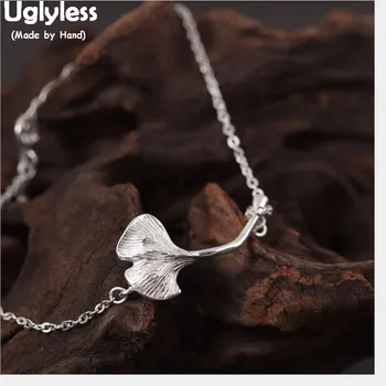 Uglyless 100% Real 925 Sterling Silver Leaf Bracelets for Women Handmade Ginkgo Thin Chains Bracelet Ethnic Fine Jewelry Bijoux
Uglyless 100% Real 925 Sterling Silver Leaf Bracelets for Women Handmade Ginkgo Thin Chains Bracelet Ethnic Fine Jewelry Bijoux