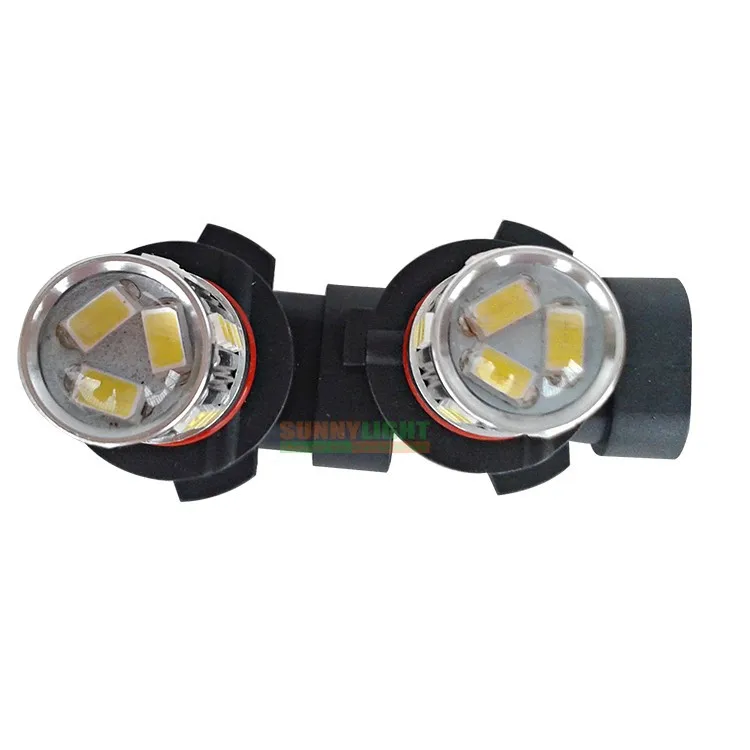 10- high power 9005 hb3 led head light fog light with projector lens