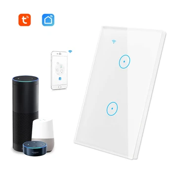EACHEN WiFi Smart Touch Wall Switch Panel Tuya SmartLife APP Remote Control Compatible With Alexa Google Home IFTTT 2-gang
EACHEN WiFi Smart Touch Wall Switch Panel Tuya SmartLife APP Remote Control Compatible With Alexa Google Home IFTTT 2-gang