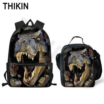 THIKIN Personality Dinosaur Super Cool Teens Boys Student School Backpack Two Zipper Bags Children Fashion School Bag Wholesale
THIKIN Personality Dinosaur Super Cool Teens Boys Student School Backpack Two Zipper Bags Children Fashion School Bag Wholesale