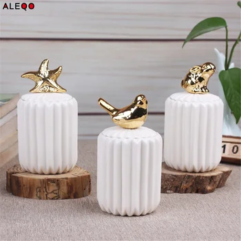 New Chic Ceramics Storage Bottle Jar with Gold Cover Superior Minimalist Elegant Luxury Salt Sugar Pepper Storage Home Organizer
New Chic Ceramics Storage Bottle Jar with Gold Cover Superior Minimalist Elegant Luxury Salt Sugar Pepper Storage Home Organizer