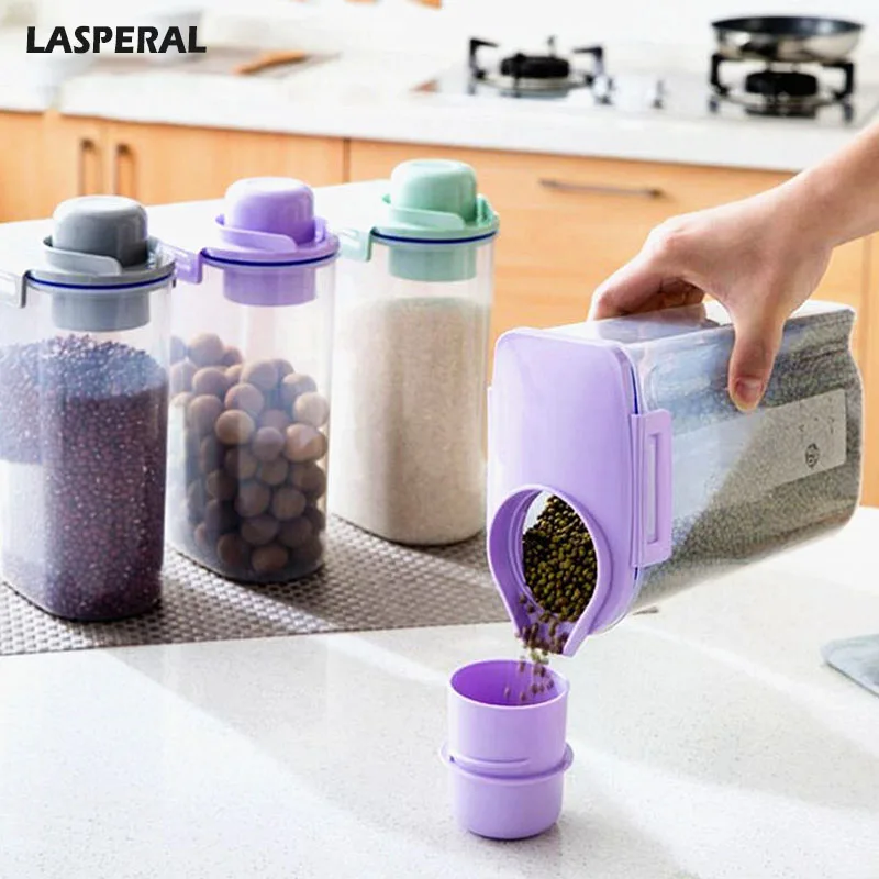 LASPERAL Large Capacity Plastic Storage Boxes Kitchen Rice Vegetable Food Container Storage Jar Kitchen Organizer Bins Tools
LASPERAL Large Capacity Plastic Storage Boxes Kitchen Rice Vegetable Food Container Storage Jar Kitchen Organizer Bins Tools