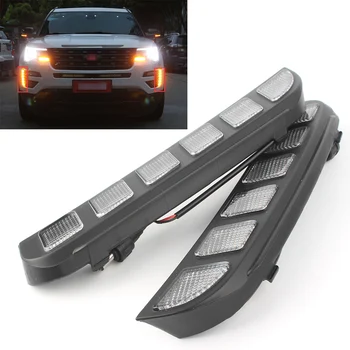 For Ford Explorer 2016 2017 16 17 ABS Car LED DRL Daytime Running Lights Signal Lamp Light Auto Parts Accessories
For Ford Explorer 2016 2017 16 17 ABS Car LED DRL Daytime Running Lights Signal Lamp Light Auto Parts Accessories