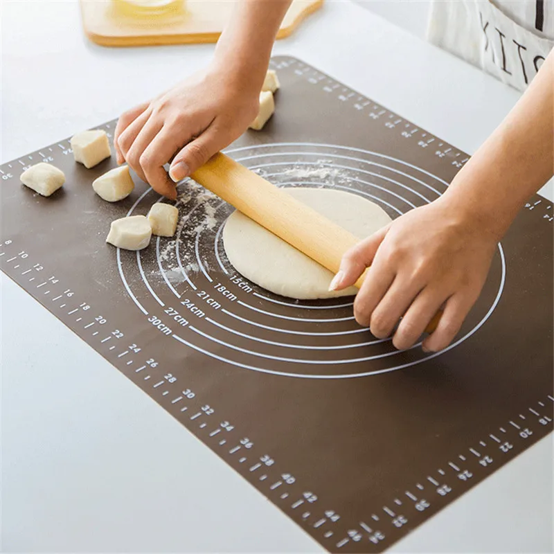 1PC Coffee Color Silicone Kneading Pad Baking Mat Pizza Dough Flour Non-stick Rolling Mat Food Non Slip Enamel Kitchen Tools
1PC Coffee Color Silicone Kneading Pad Baking Mat Pizza Dough Flour Non-stick Rolling Mat Food Non Slip Enamel Kitchen Tools