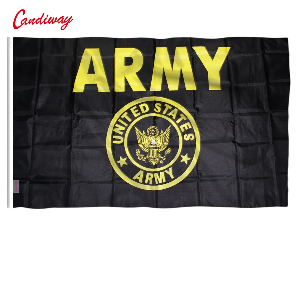 US Army Seal Crest Black and Gold Flag 3'x5' Banner Brass Grommets Premium United States Festival/Home Decoration 90*150cm N134
US Army Seal Crest Black and Gold Flag 3'x5' Banner Brass Grommets Premium United States Festival/Home Decoration 90*150cm N134