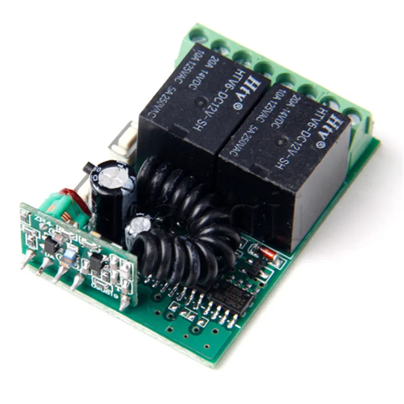 MLLSE 2 Button 433MHZ Receiver Controller For Wireless RF Remote Control Learning/Fixed Code Jog/Inter/Self-lock mini Size A650
MLLSE 2 Button 433MHZ Receiver Controller For Wireless RF Remote Control Learning/Fixed Code Jog/Inter/Self-lock mini Size A650
