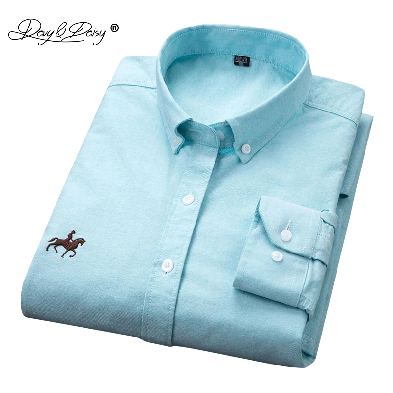 DAVYDAISY High Quality Cotton Oxford Men Shirt Turn Down Collar Long Sleeved Solid Print Casual Brand Clothing Male Shirt DS148
DAVYDAISY High Quality Cotton Oxford Men Shirt Turn Down Collar Long Sleeved Solid Print Casual Brand Clothing Male Shirt DS148