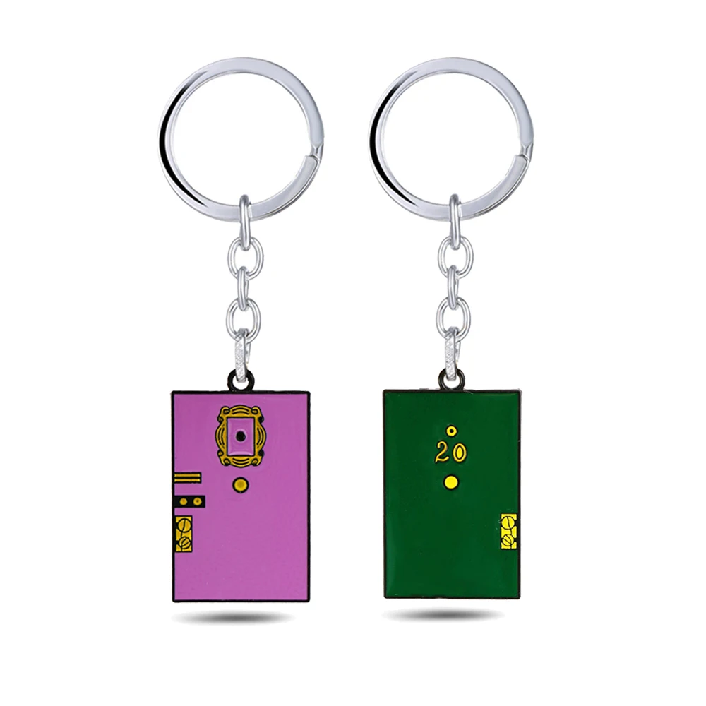 TV Show Friends Monica's Door Keychain Enamel Central Perk Metal Pendant Key Chain Best Friend Car Keyring Jewelry Gift llavero
TV Show Friends Monica's Door Keychain Enamel Central Perk Metal Pendant Key Chain Best Friend Car Keyring Jewelry Gift llavero