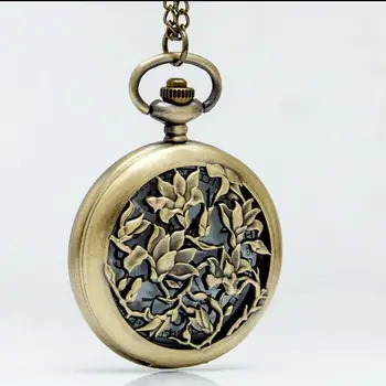 Bronze antiques Hollow out orchid quartz woman and girl gift high quality Necklace pocket watches
Bronze antiques Hollow out orchid quartz woman and girl gift high quality Necklace pocket watches