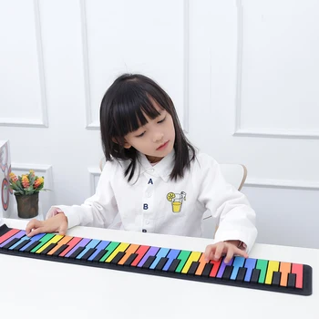 Portable Mini 49 Key Speaker Hand Roll Up Piano Portable Folding Electronic Soft Keyboard Kid Music Toy
Portable Mini 49 Key Speaker Hand Roll Up Piano Portable Folding Electronic Soft Keyboard Kid Music Toy