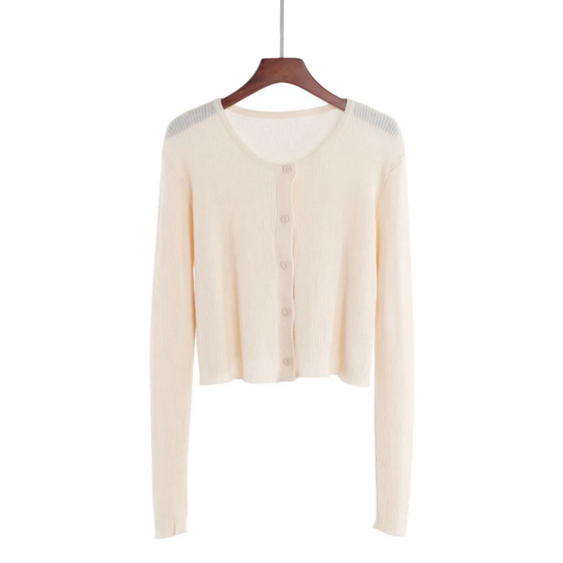 Ice Silk Sweater Women's Cardigan Thin Coat Summer High Waist Short Section Outside Small Shawl Sunscreen Air Conditioning Tops
Ice Silk Sweater Women's Cardigan Thin Coat Summer High Waist Short Section Outside Small Shawl Sunscreen Air Conditioning Tops