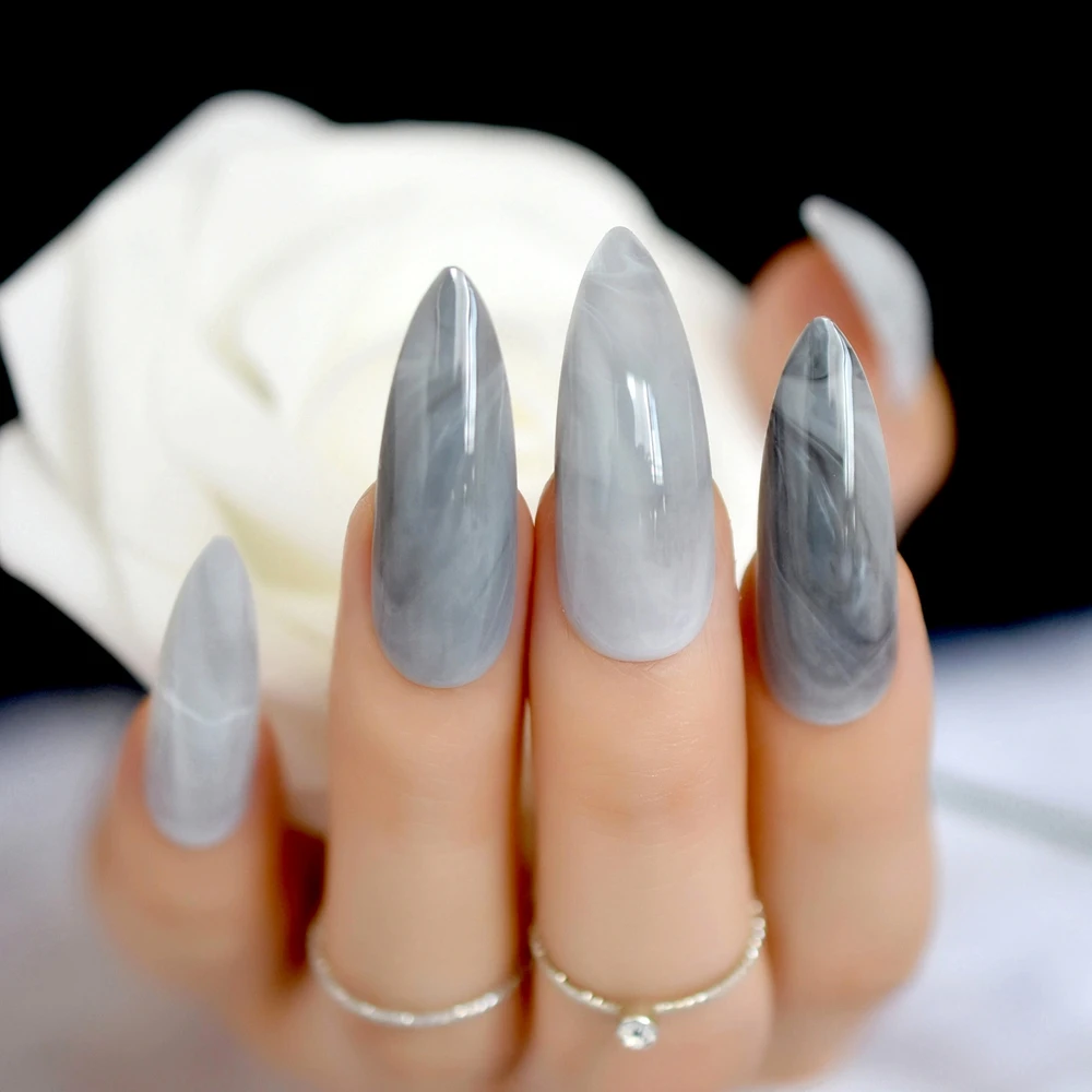 Extra long stiletto nails