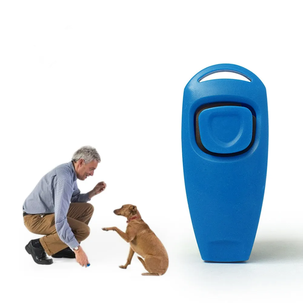 

Combo Dog Clicker & Whistle - Training,Pet Trainer Click Puppy With Guide,With Key Ring LBShipping