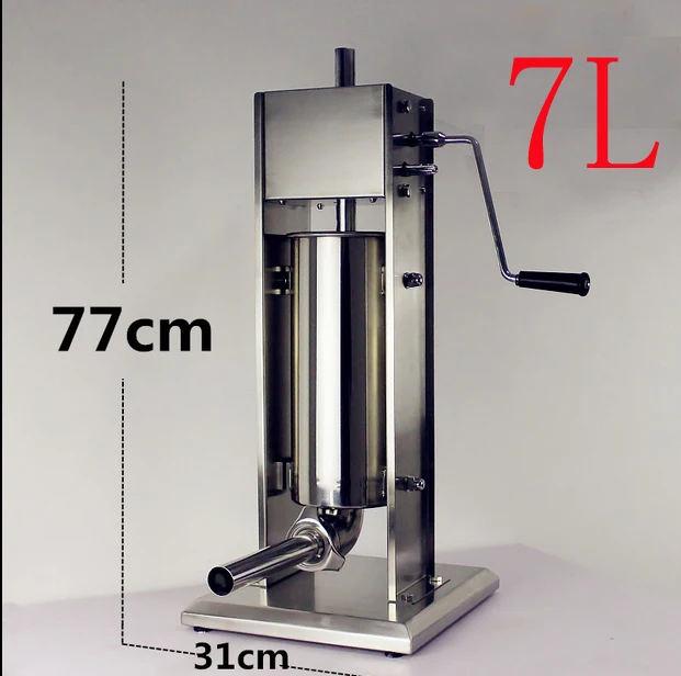 Free shipping Top quality two speed vertical stainless steel sausage stuffer 7L, sausage filler,sausage filler machine for 7L
Free shipping Top quality two speed vertical stainless steel sausage stuffer 7L, sausage filler,sausage filler machine for 7L