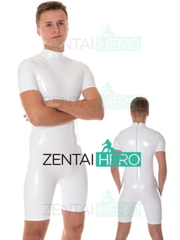 Free Shipping DHL Adult Sexy Short Sleeve White PVC Suit Gym Back Zipper Zentai Bodysuit For Halloween Party Jumpsuit Catsuits
Free Shipping DHL Adult Sexy Short Sleeve White PVC Suit Gym Back Zipper Zentai Bodysuit For Halloween Party Jumpsuit Catsuits