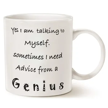 Funny Christmas Coffee Mug Gift 11OZ - Yes I am talking to myself. Sometimes I need advice from a genius - Best Gift for Men, Wo
Funny Christmas Coffee Mug Gift 11OZ - Yes I am talking to myself. Sometimes I need advice from a genius - Best Gift for Men, Wo