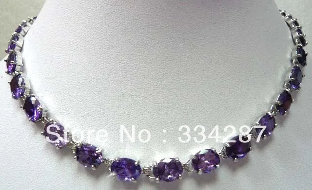 noblest 7*9mm purple Cubic zirconium bead 18KGP necklace 17 inch
noblest 7*9mm purple Cubic zirconium bead 18KGP necklace 17 inch
