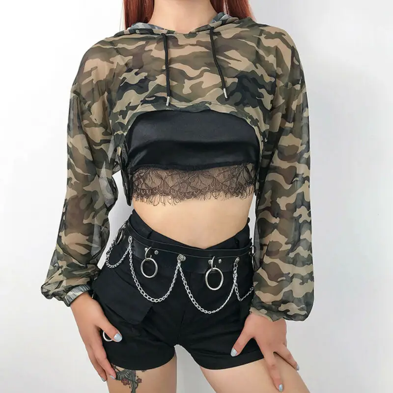 New Women Sexy Slim Club Wear Party Casual Sweatshirts Tops Unique Design Camouflage Pattern Summer Stylish Hoodies Crop Tops
New Women Sexy Slim Club Wear Party Casual Sweatshirts Tops Unique Design Camouflage Pattern Summer Stylish Hoodies Crop Tops