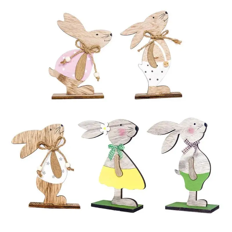 2019 Easter Decorations Wood Easter Rabbit Stand Rabbit Doll Festival Decoration DIY Craft Handmade Ornament
2019 Easter Decorations Wood Easter Rabbit Stand Rabbit Doll Festival Decoration DIY Craft Handmade Ornament
